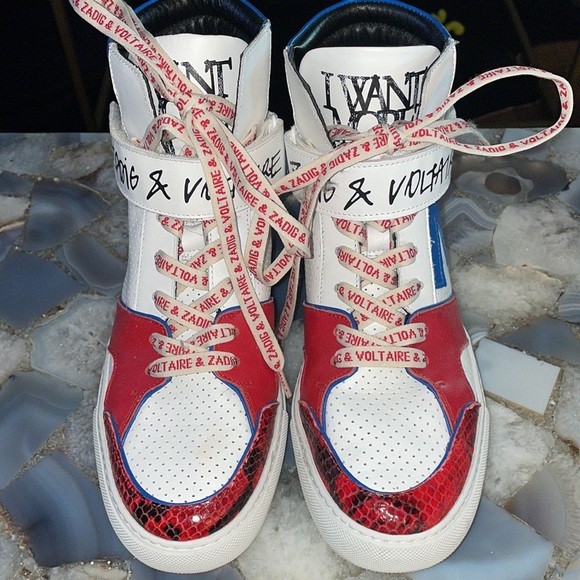LIKE NEW Zadig & Voltaire High-Top Sneakers Sz 39 - Picture 2 of 9